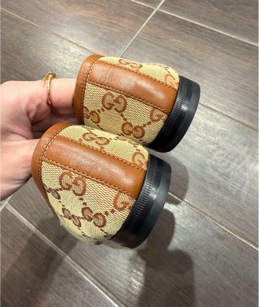 GUCCI Мульти текстильные лоферы, фото 4