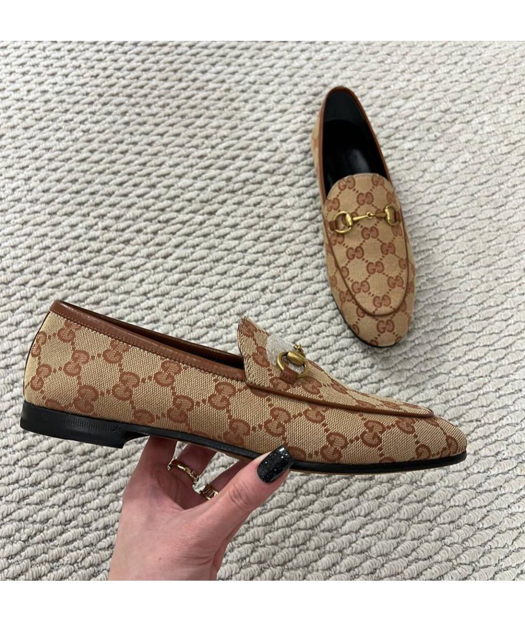 GUCCI Мульти текстильные лоферы, фото 3