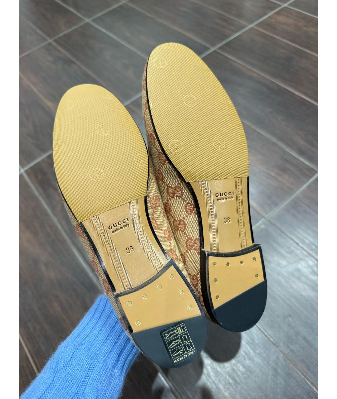 GUCCI Мульти текстильные лоферы, фото 7