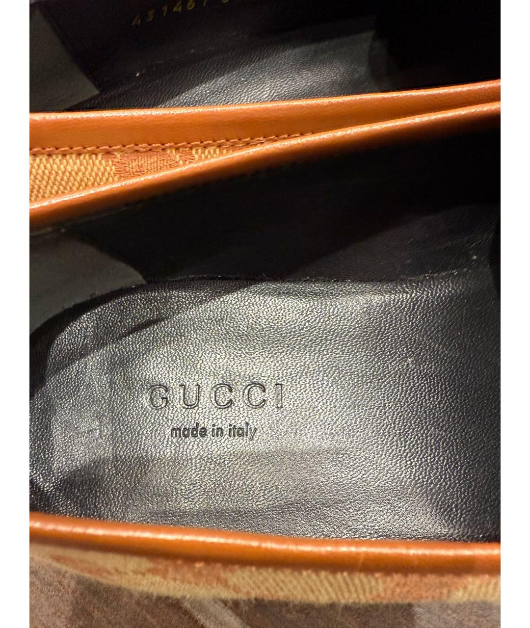 GUCCI Мульти текстильные лоферы, фото 5