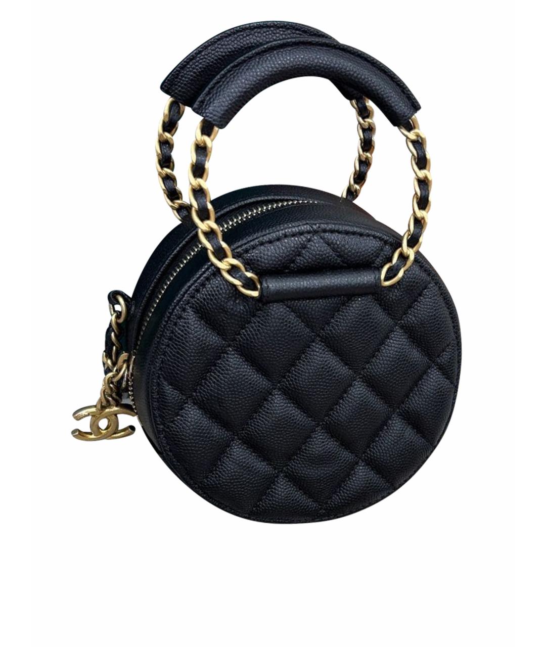 CHANEL Черная кожаная сумка через плечо, фото 10