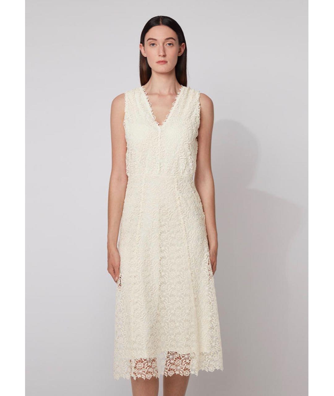 HUGO BOSS Бежевый полиэстеровый сарафан, фото 2