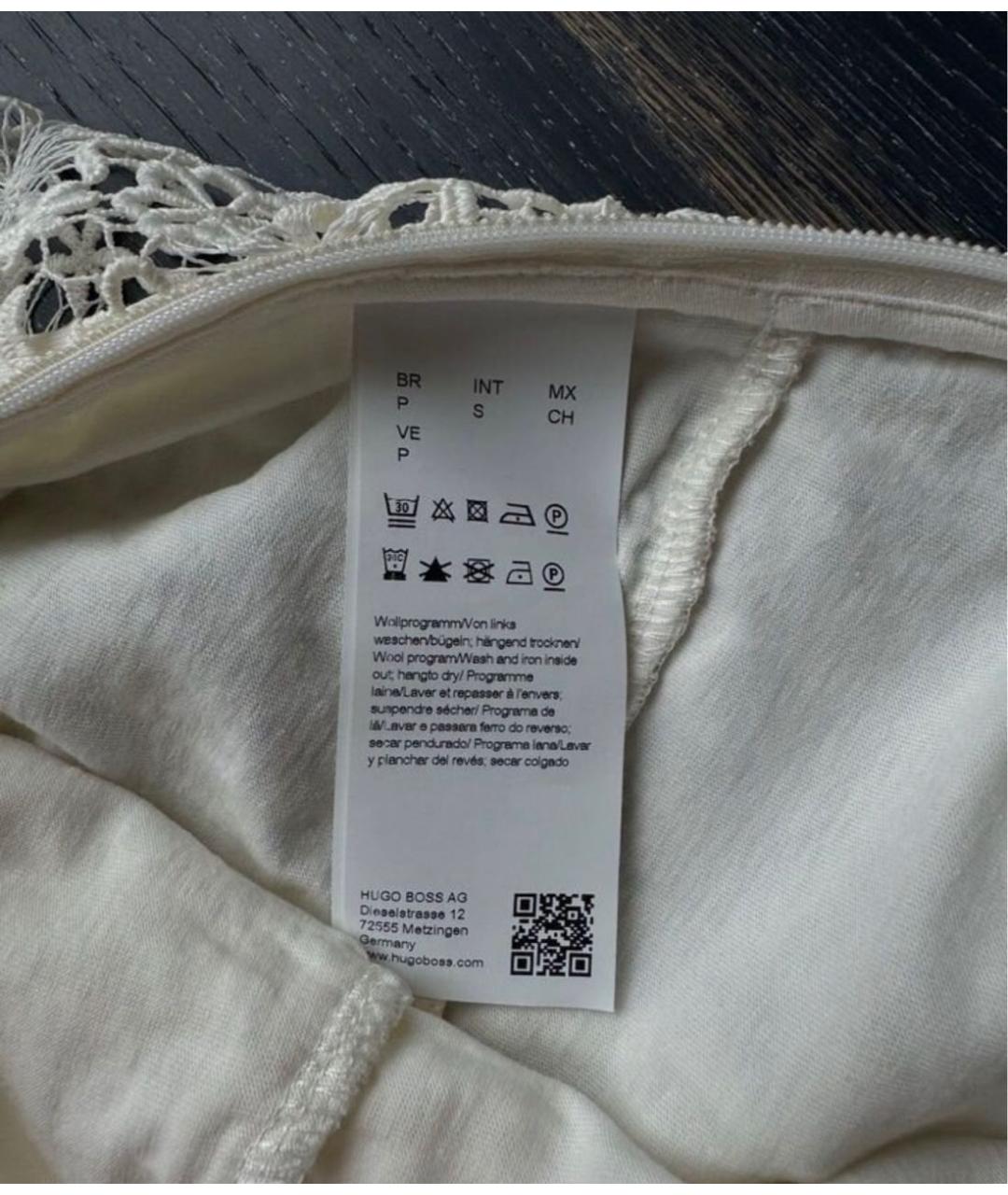 HUGO BOSS Бежевый полиэстеровый сарафан, фото 6