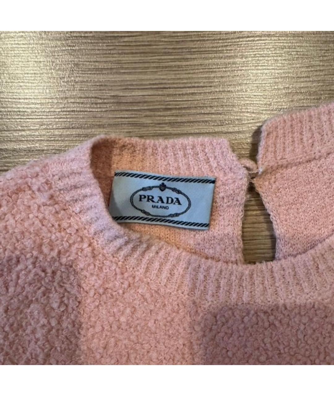 PRADA Розовый джемпер / свитер, фото 4