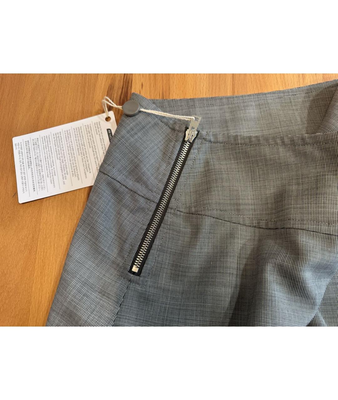 A.P.C. Серая шерстяная юбка мини, фото 6