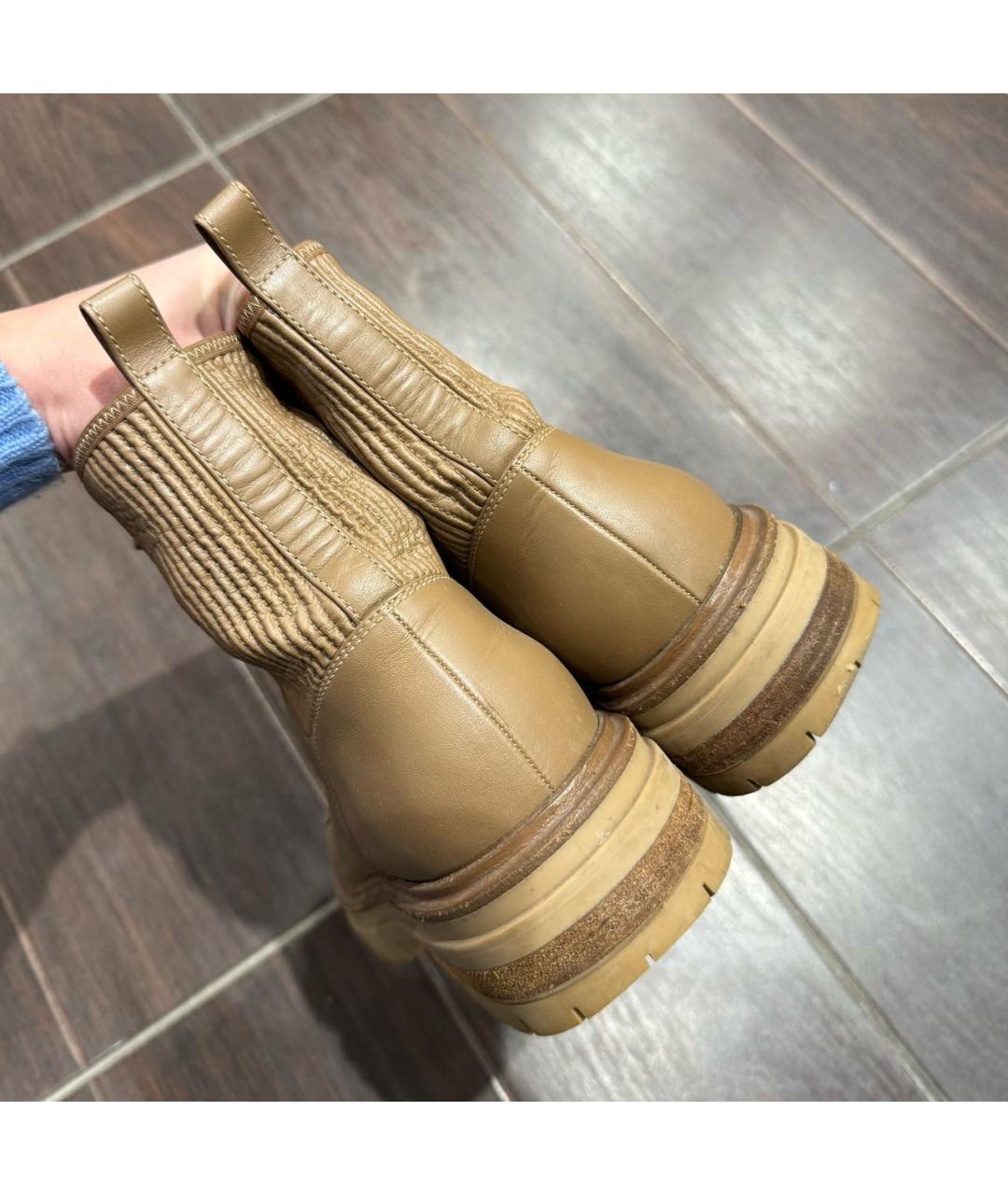 GIANVITO ROSSI Коричневые кожаные ботинки, фото 3