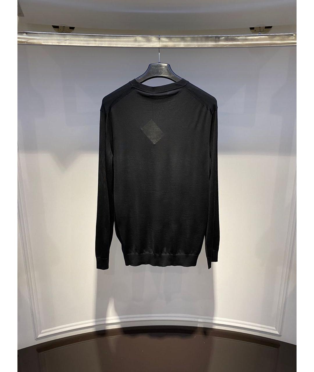 PRADA Черный шерстяной джемпер / свитер, фото 3