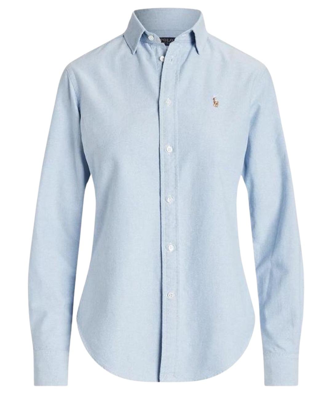 RALPH LAUREN Голубая хлопковая рубашка, фото 1