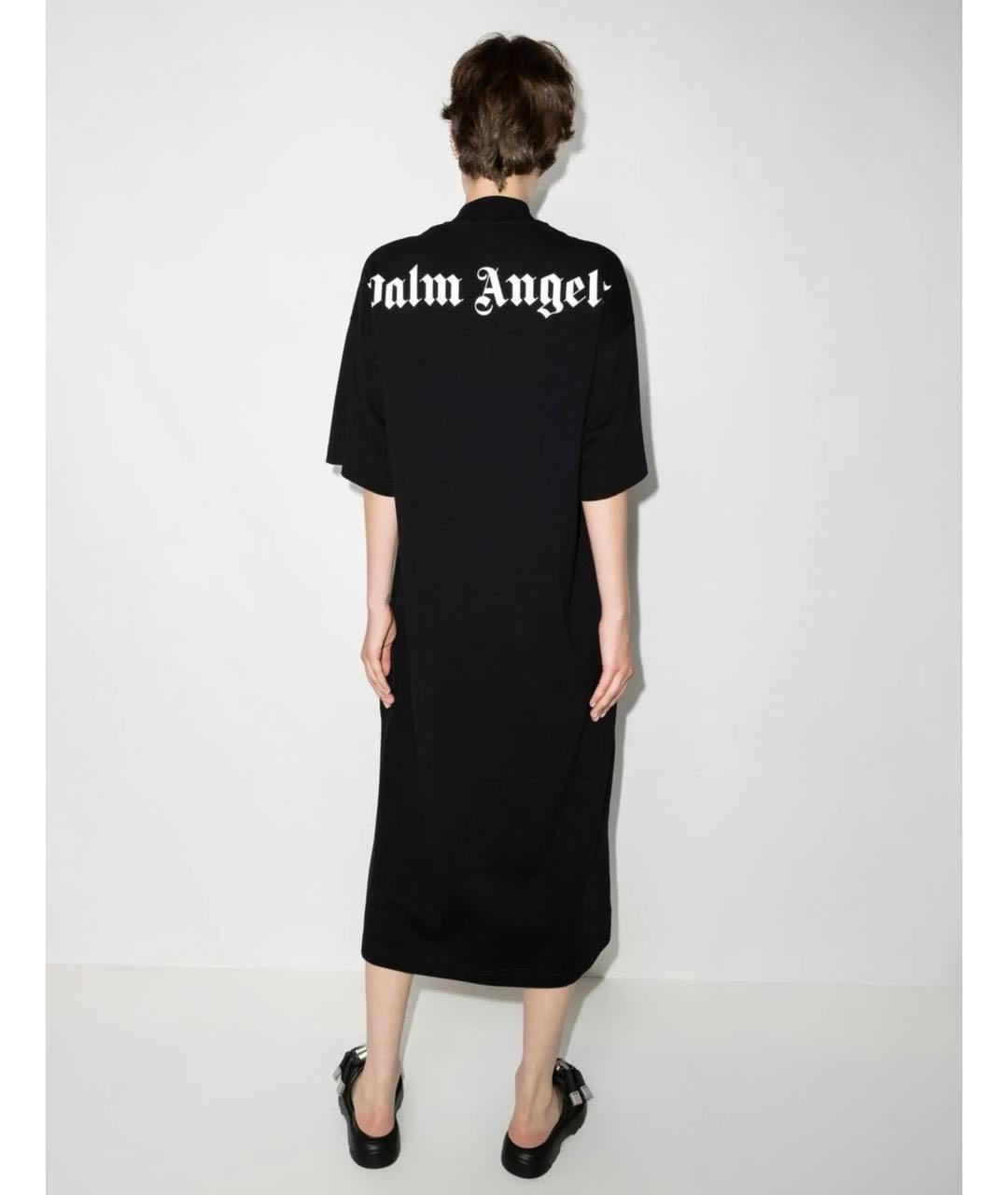 PALM ANGELS Черный хлопковый сарафан, фото 2