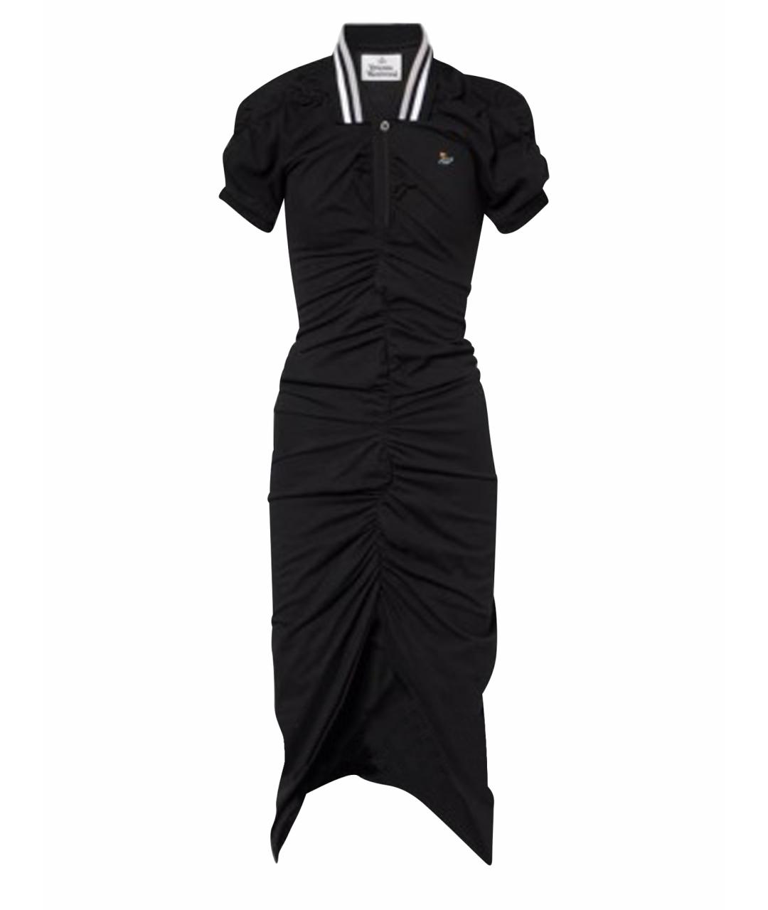 VIVIENNE WESTWOOD Черное хлопковое коктейльное платье, фото 1