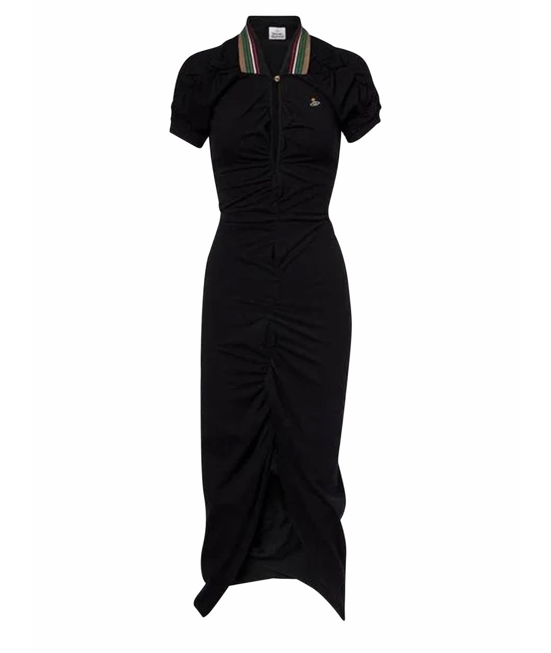 VIVIENNE WESTWOOD Черное хлопковое коктейльное платье, фото 6