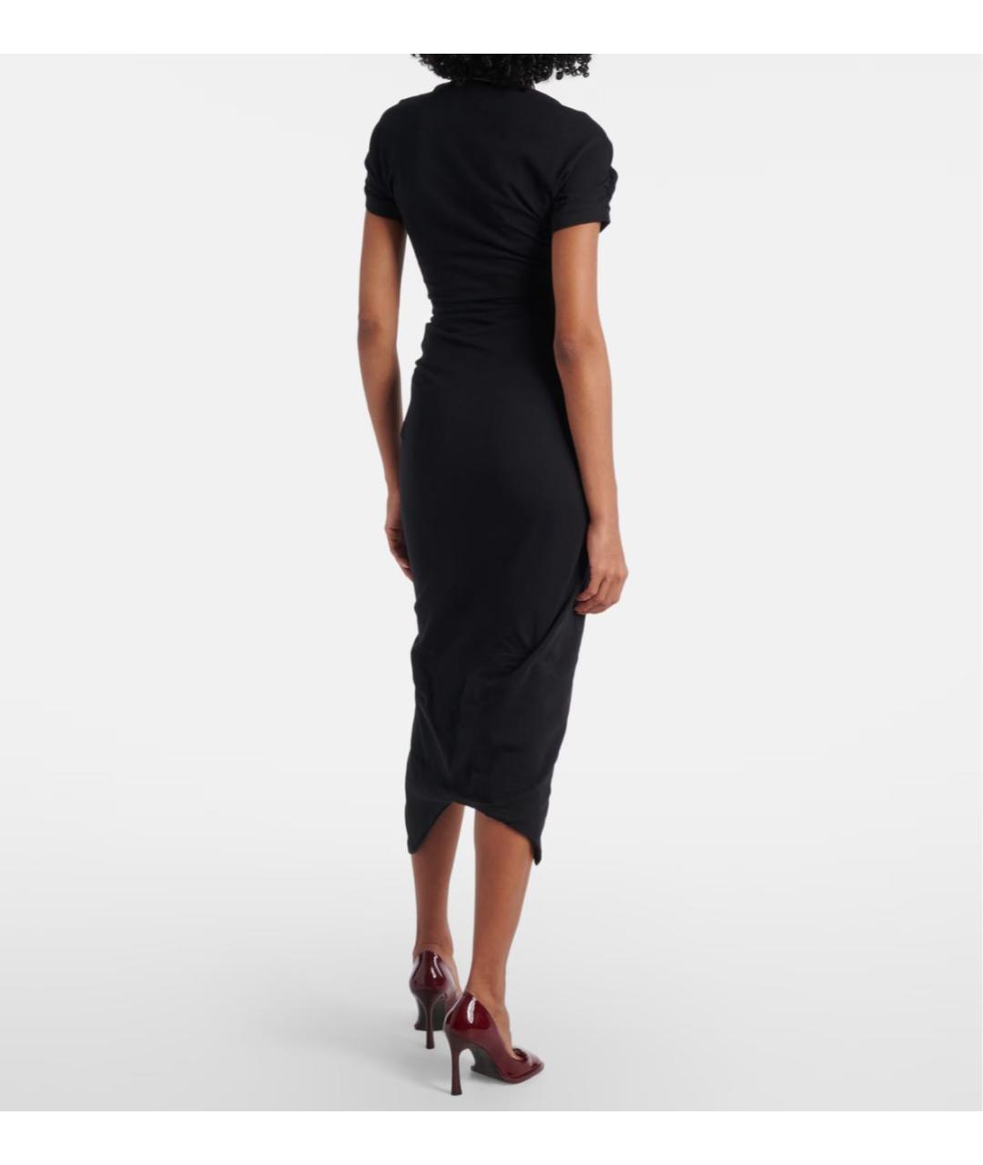 VIVIENNE WESTWOOD Черное хлопковое коктейльное платье, фото 5