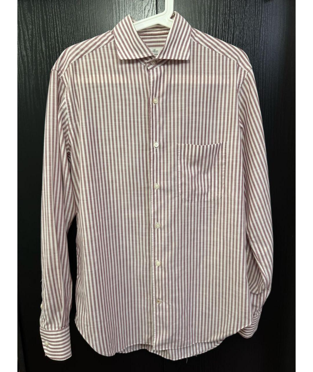 LORO PIANA Розовая хлопковая кэжуал рубашка, фото 6