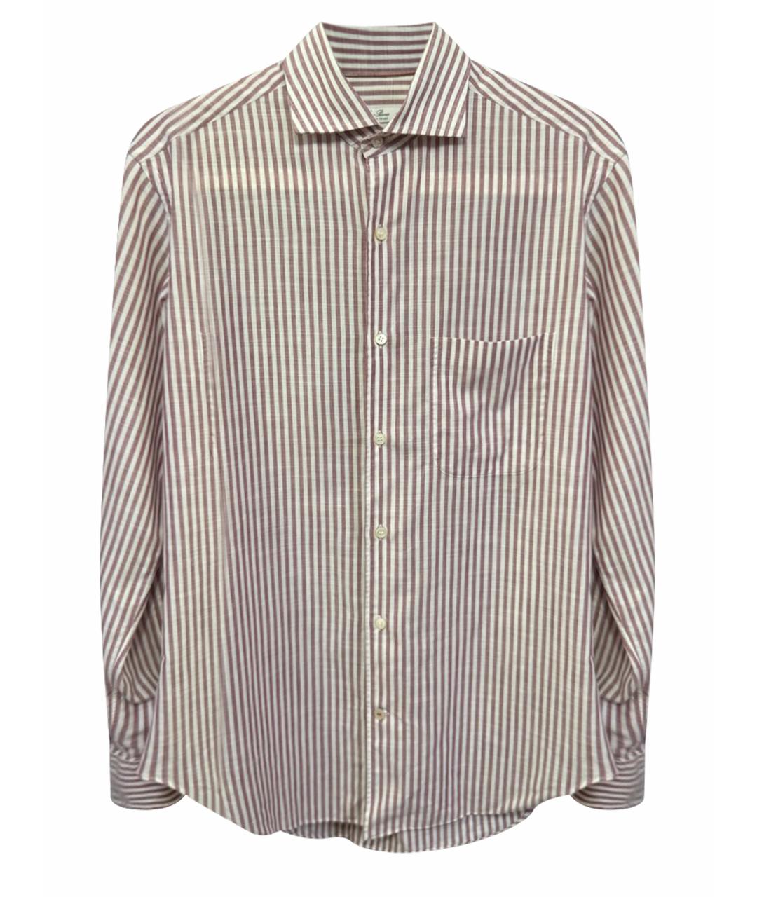 LORO PIANA Розовая хлопковая кэжуал рубашка, фото 1