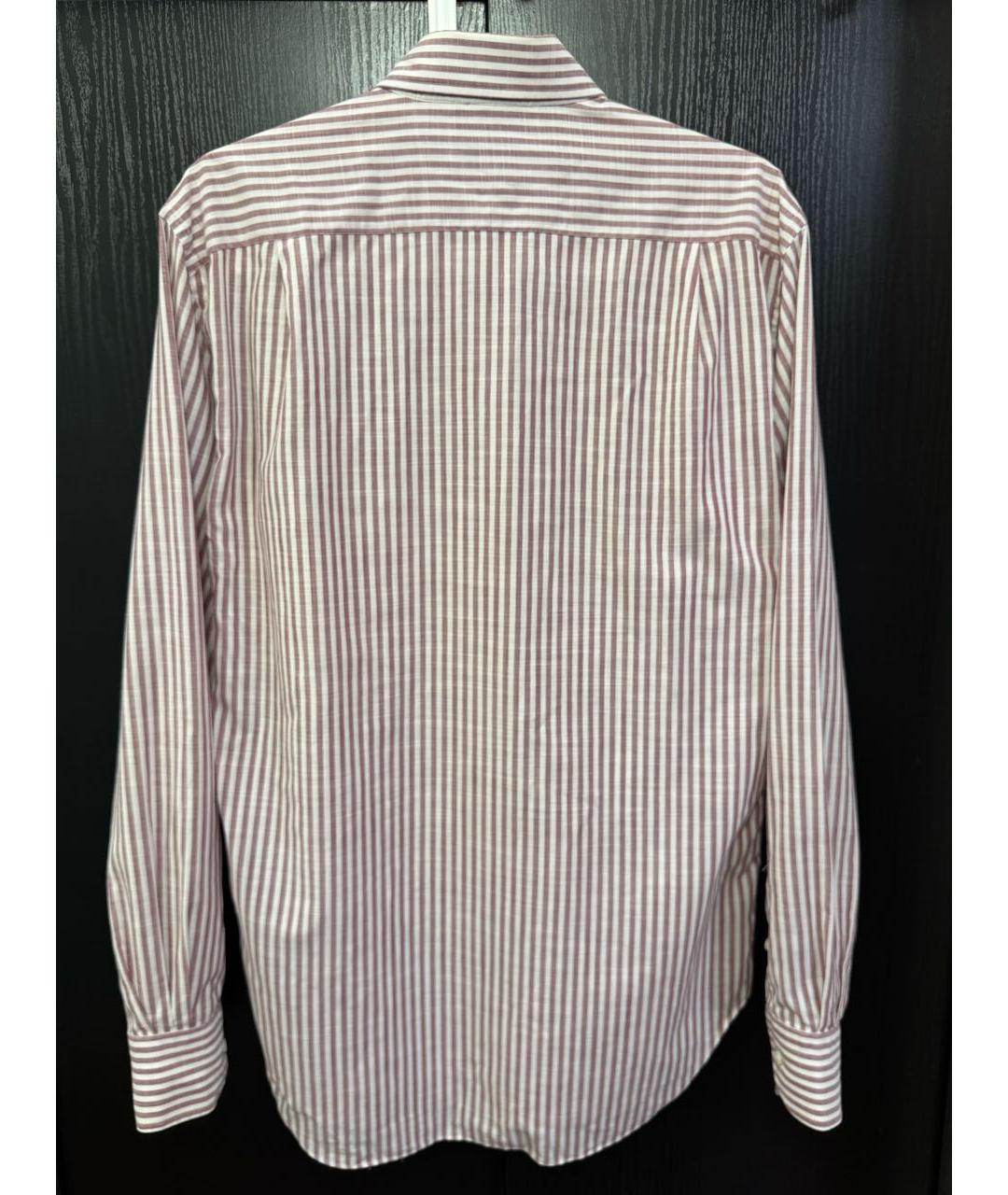 LORO PIANA Розовая хлопковая кэжуал рубашка, фото 2