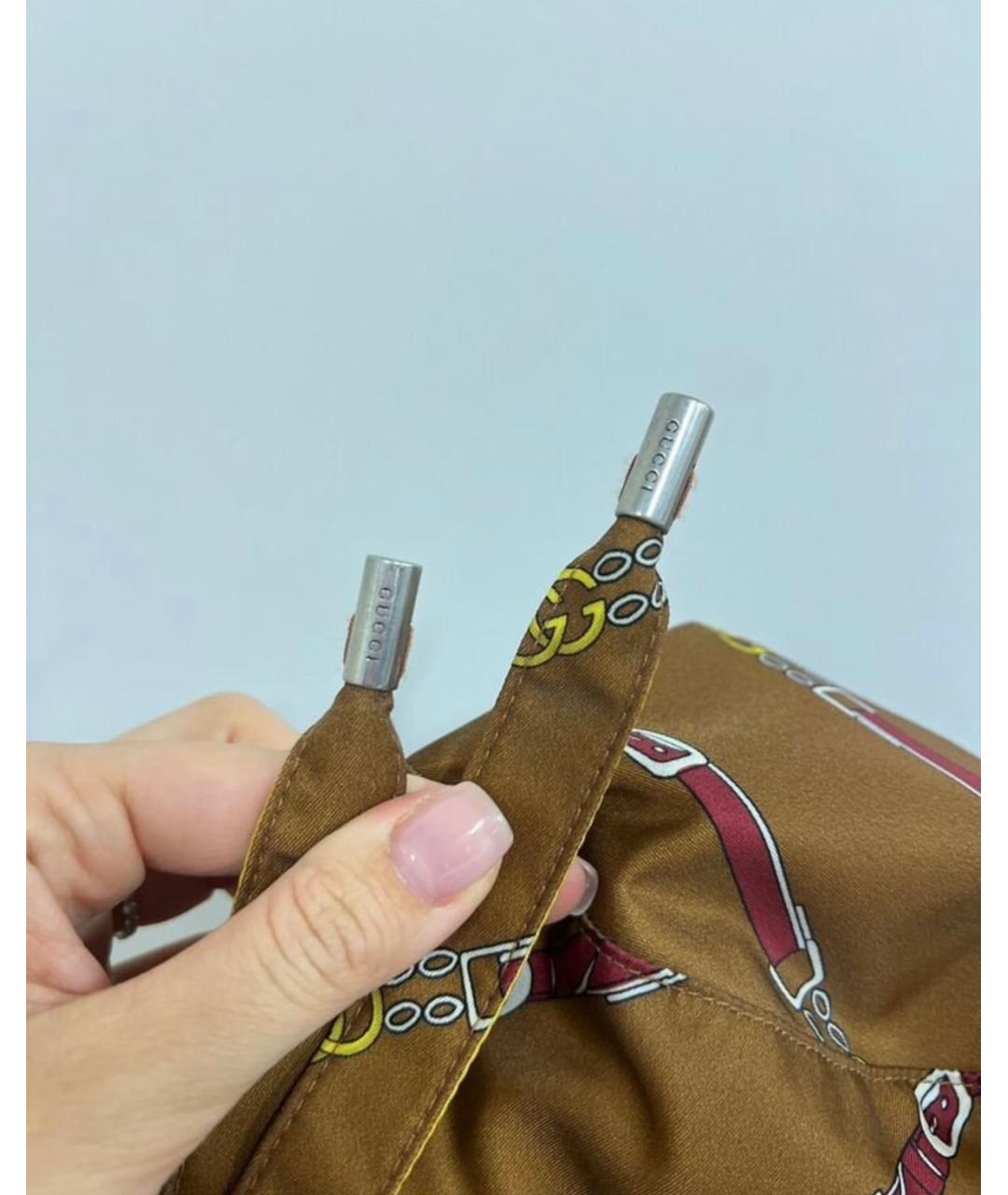 GUCCI Коричневая синтетическая панама, фото 5