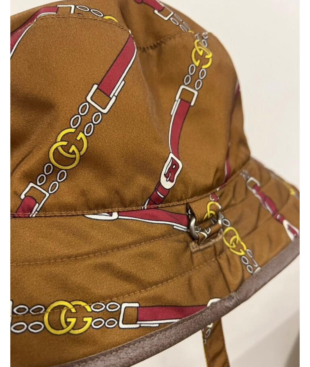 GUCCI Коричневая синтетическая панама, фото 4