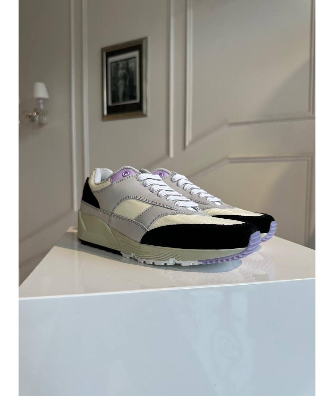 SAINT LAURENT Мульти текстильные низкие кроссовки / кеды, фото 2