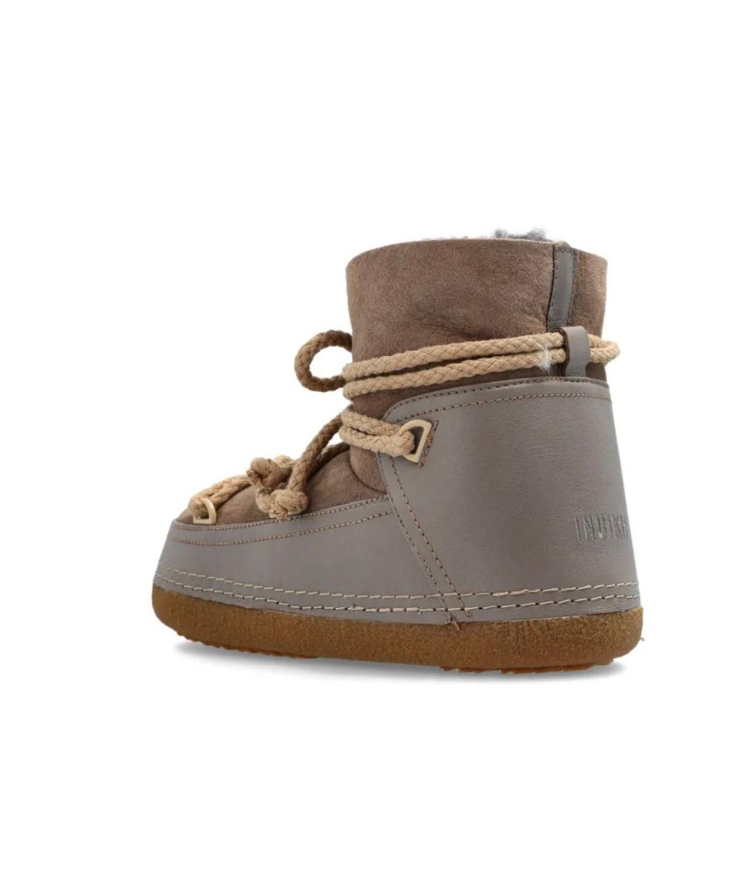 INUIKII Коричневые замшевые полусапоги, фото 3