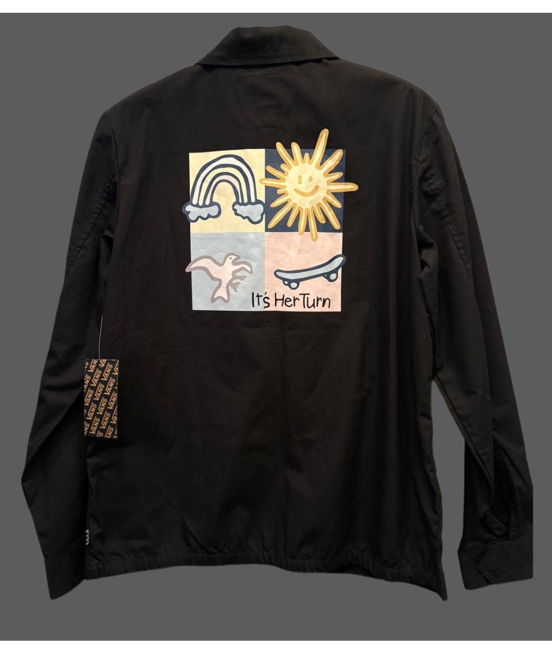 VANS Черная хлопковая куртка, фото 2