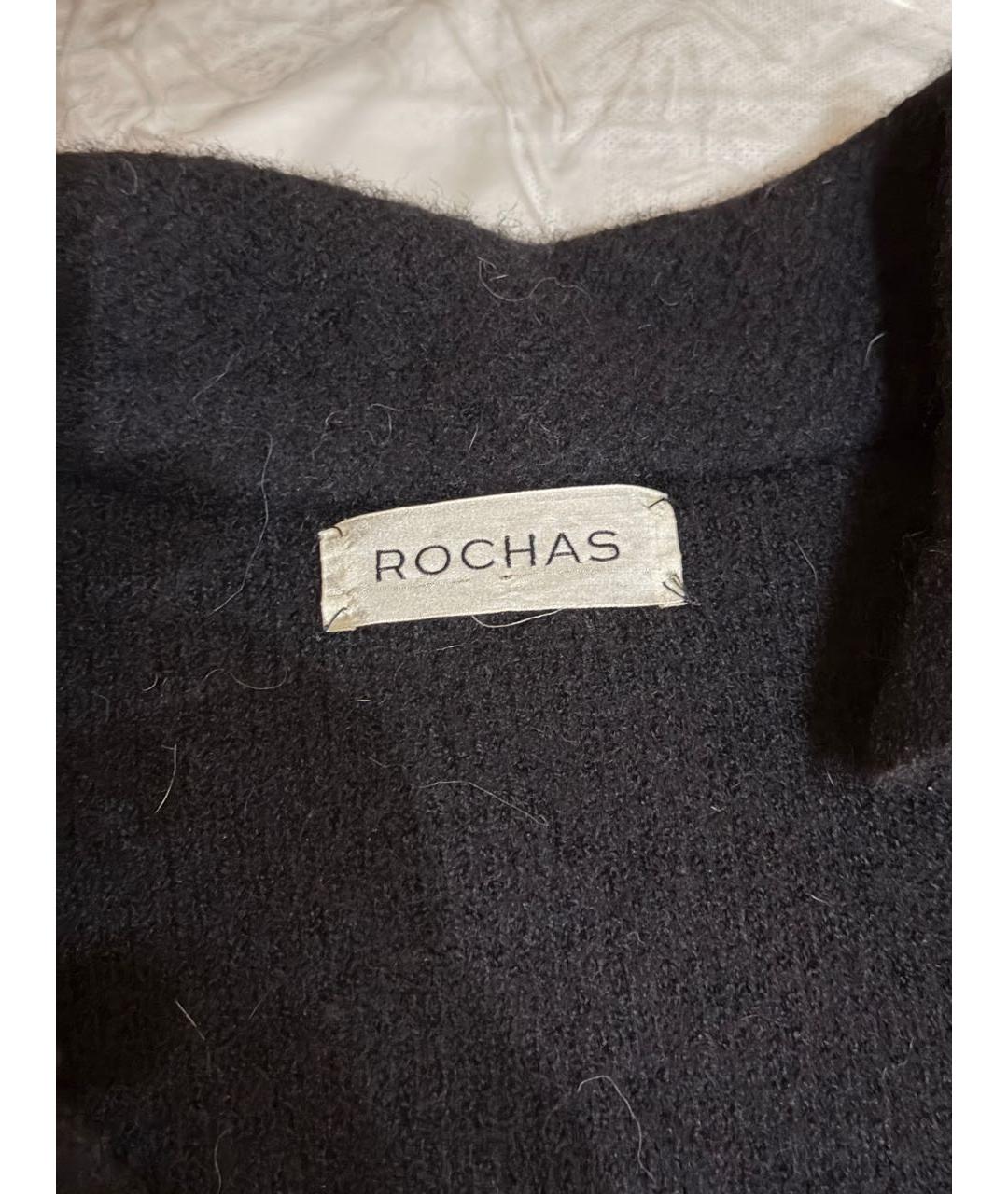 ROCHAS Черное шерстяное пальто, фото 6