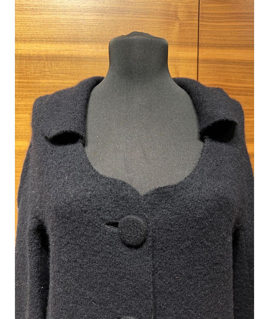 ROCHAS Черное шерстяное пальто, фото 4