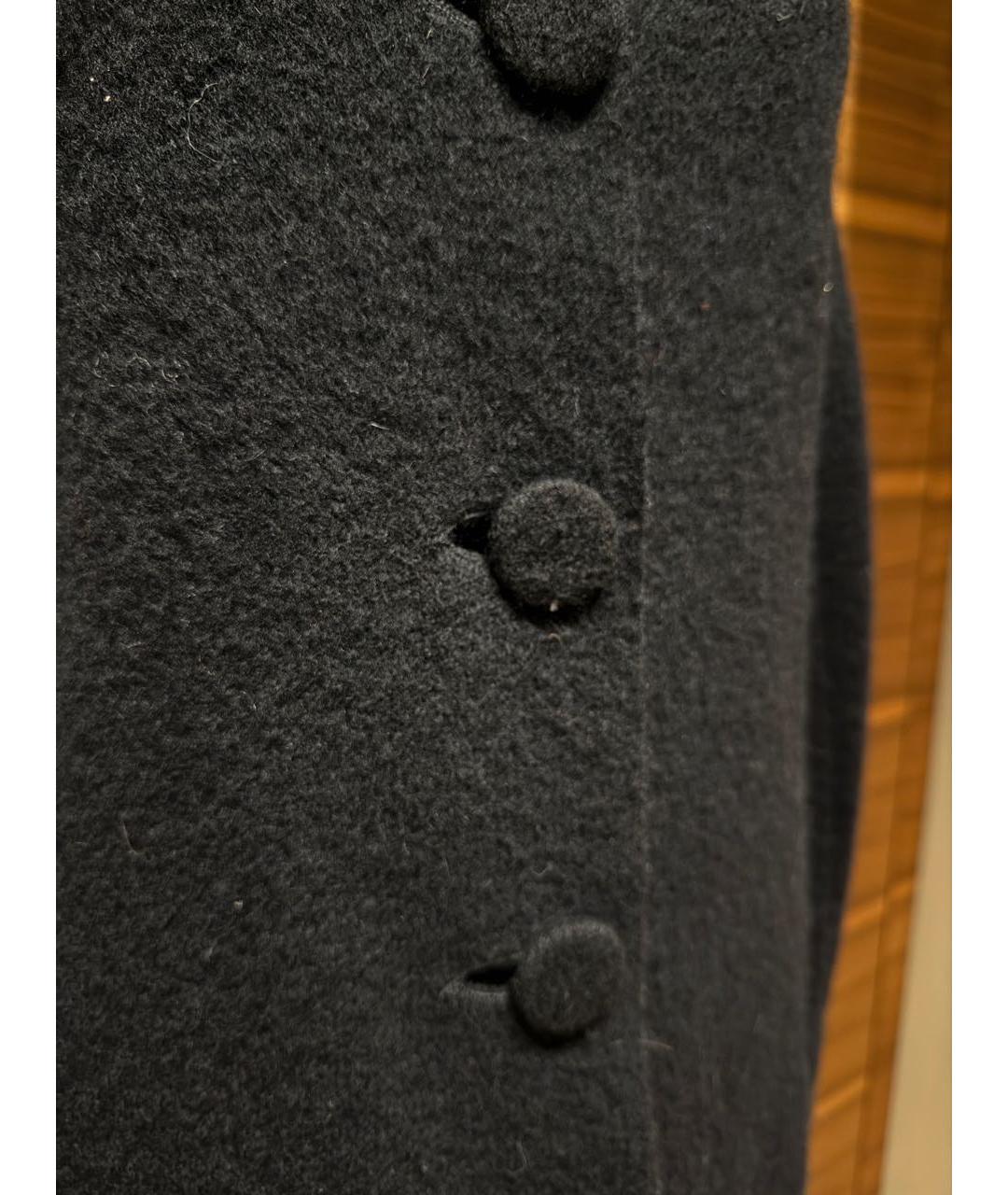 ROCHAS Черное шерстяное пальто, фото 8