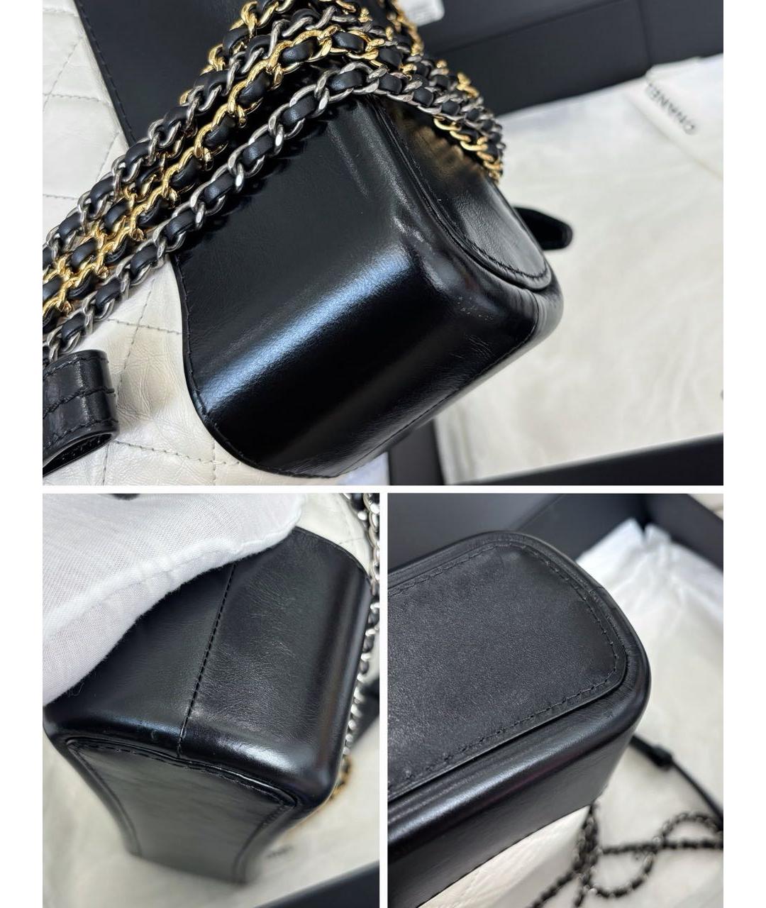 CHANEL Белая кожаная сумка через плечо, фото 6