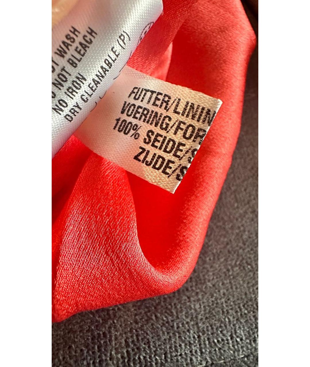 ESCADA Коралловое полиэстеровое вечернее платье, фото 6