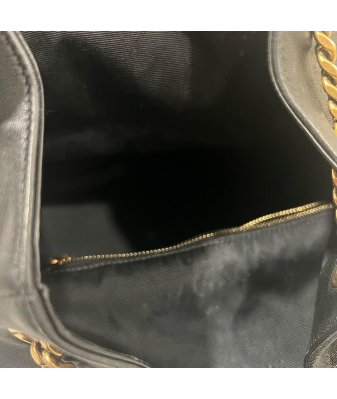 SAINT LAURENT Черный кожаный рюкзак, фото 6