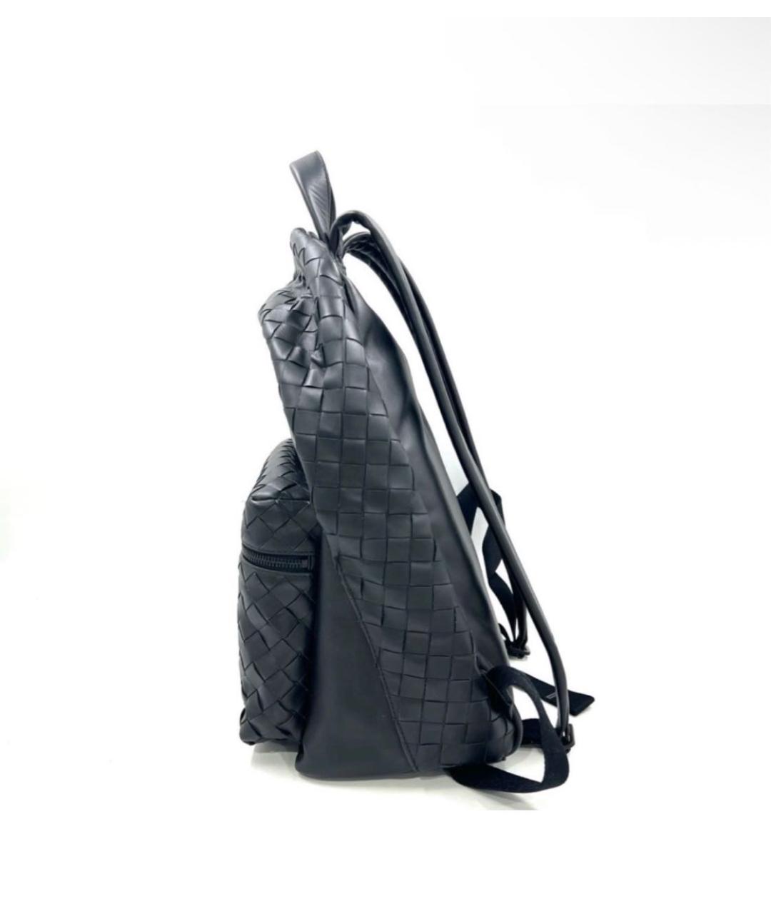 BOTTEGA VENETA Черный кожаный рюкзак, фото 2