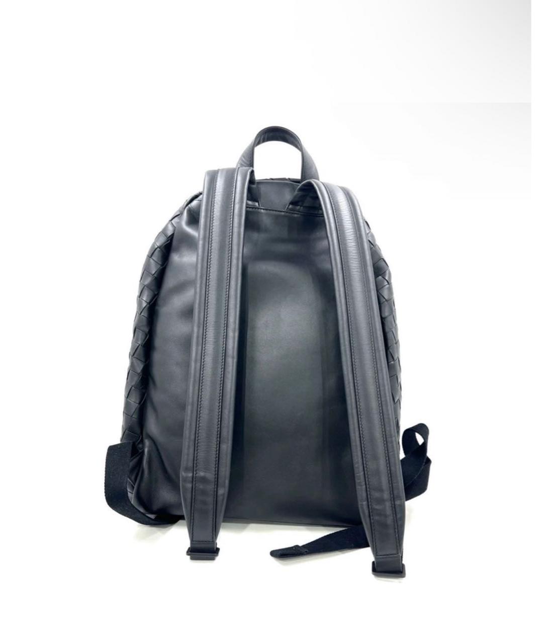 BOTTEGA VENETA Черный кожаный рюкзак, фото 3