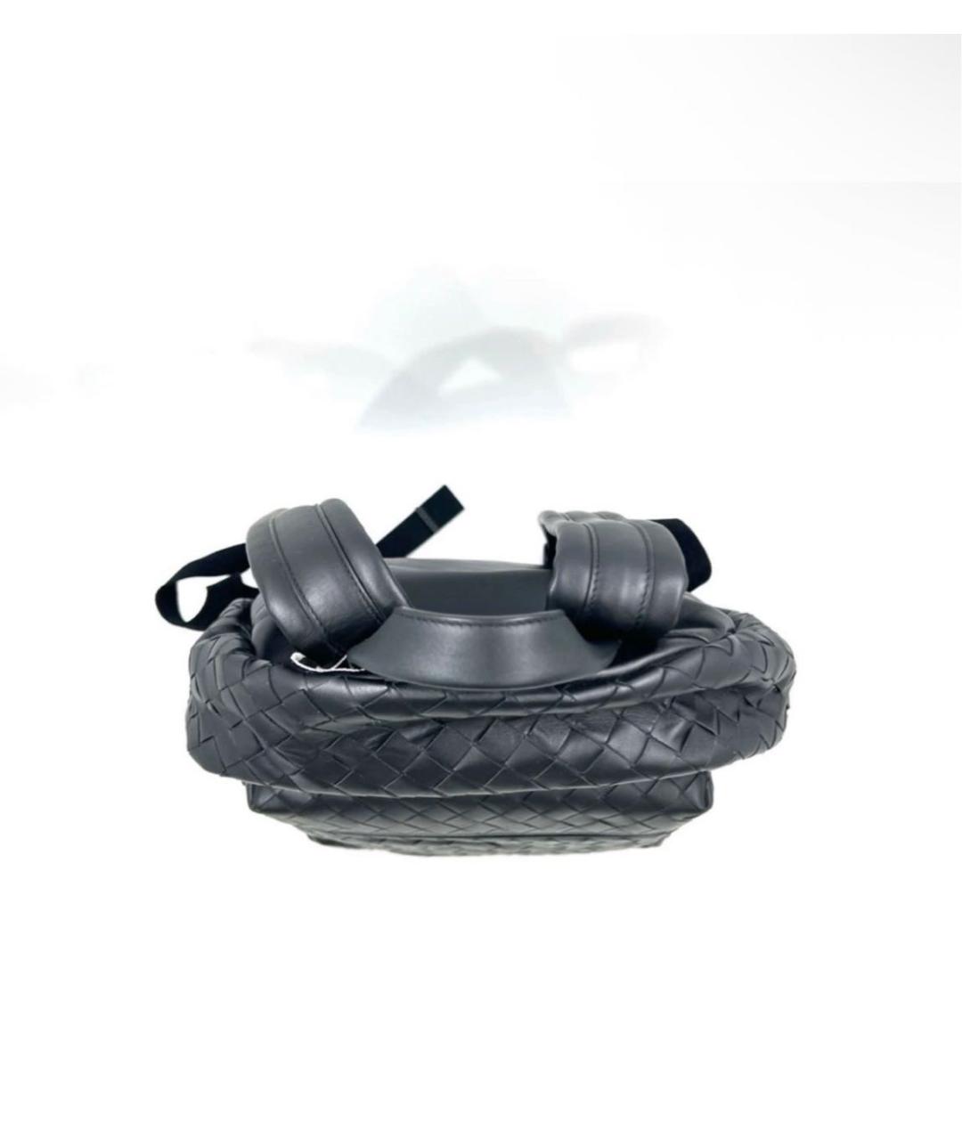 BOTTEGA VENETA Черный кожаный рюкзак, фото 4