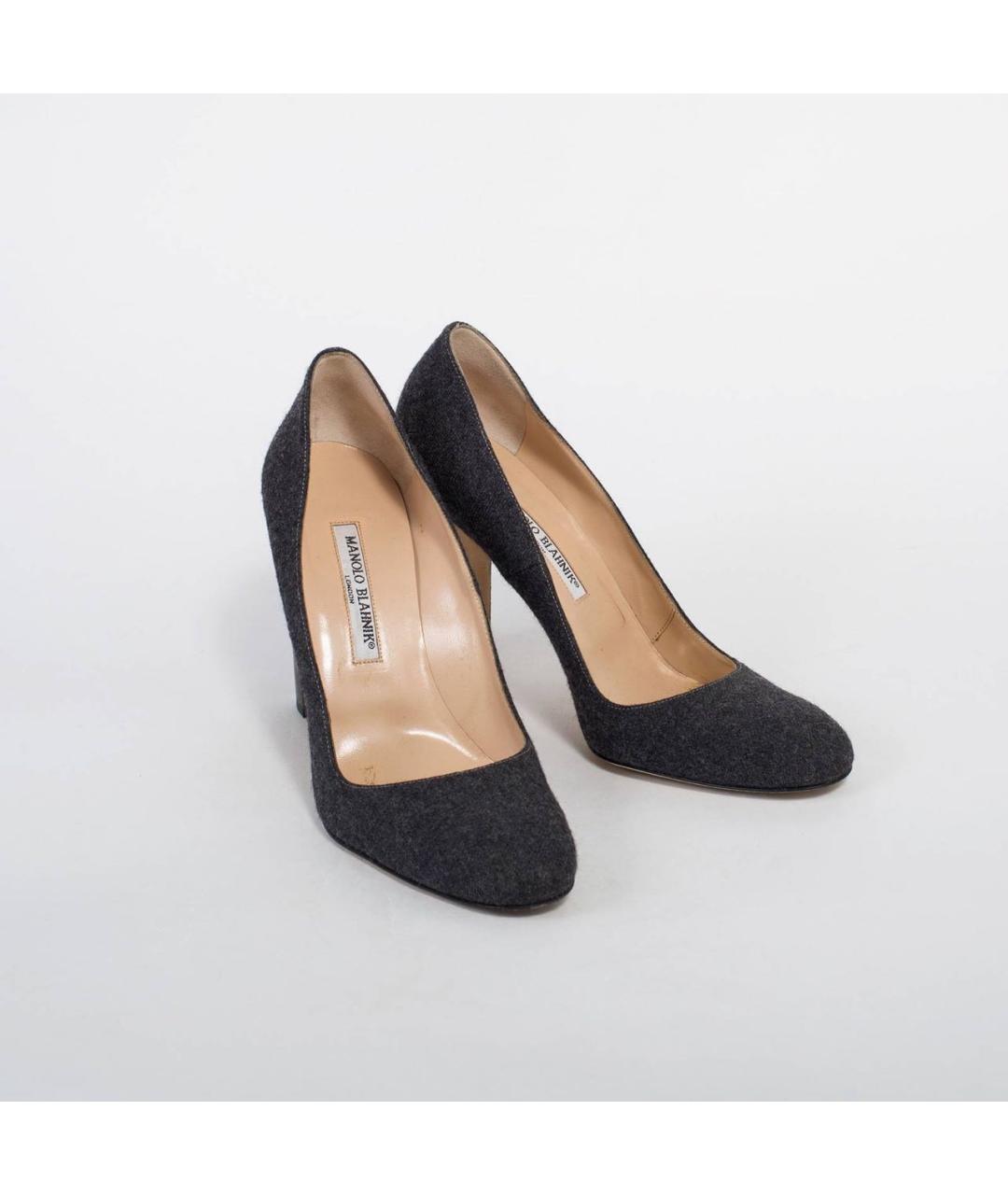 MANOLO BLAHNIK Антрацитовые туфли, фото 2