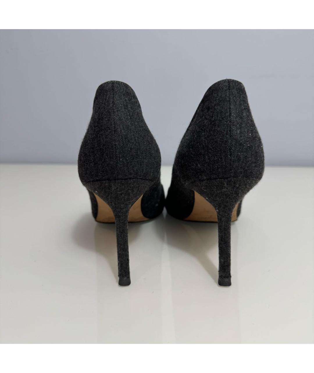 MANOLO BLAHNIK Антрацитовые туфли, фото 4