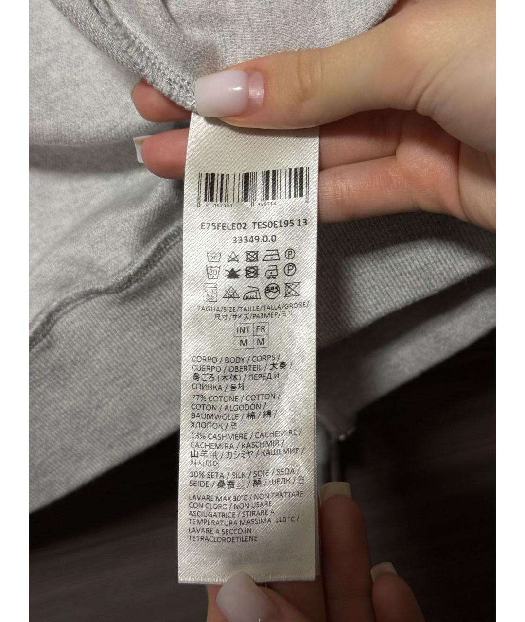 ELEVENTY Серый хлопковый кардиган, фото 6