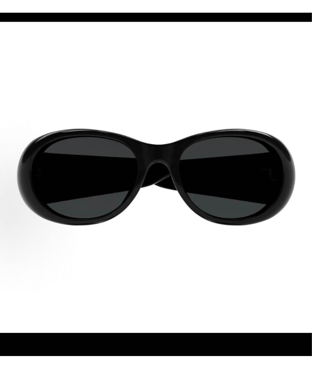 SAINT LAURENT Черные пластиковые солнцезащитные очки, фото 3