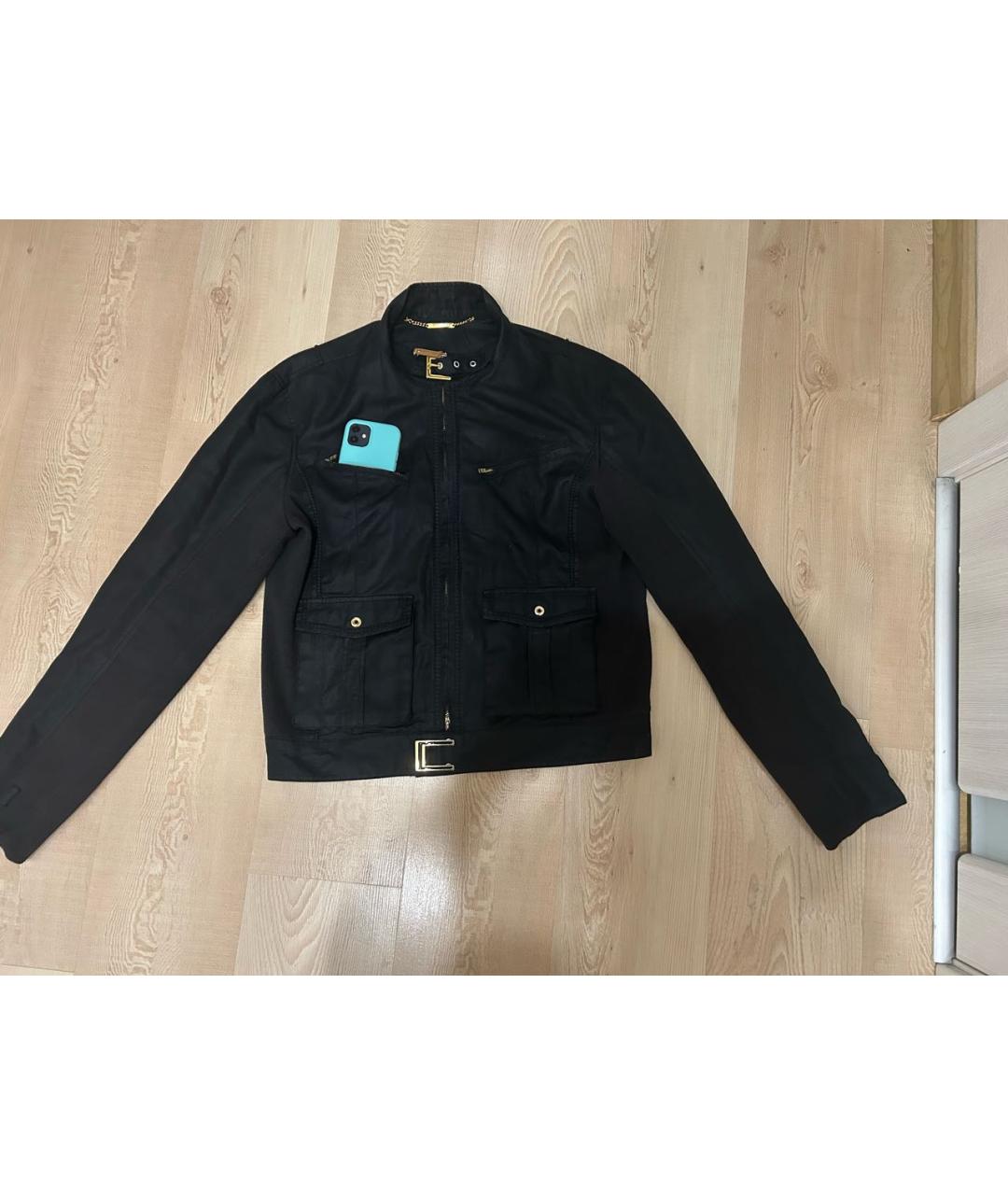 ROBERTO CAVALLI Черная куртка, фото 8