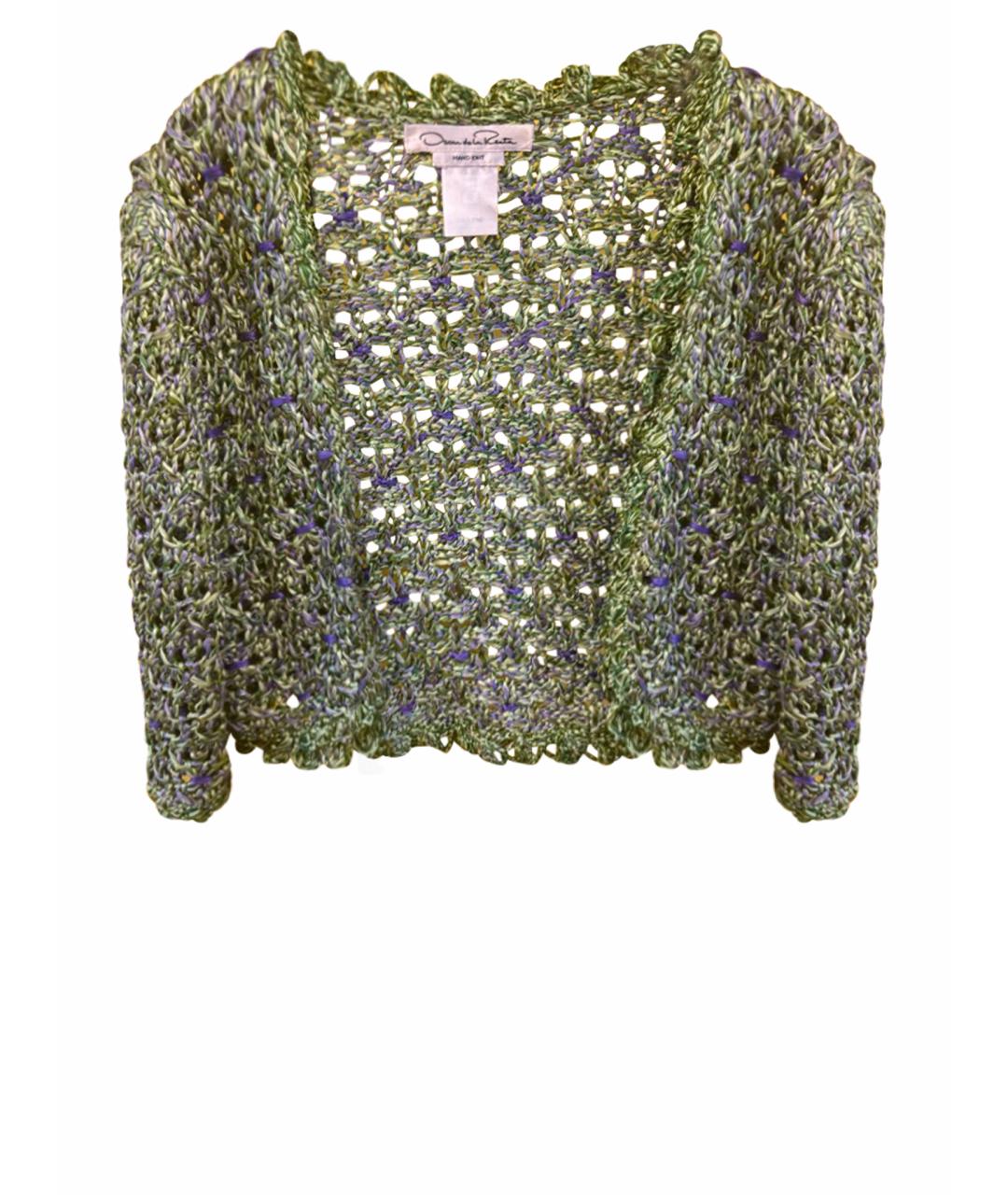 OSCAR DE LA RENTA Зеленый вискозный жакет/пиджак, фото 1