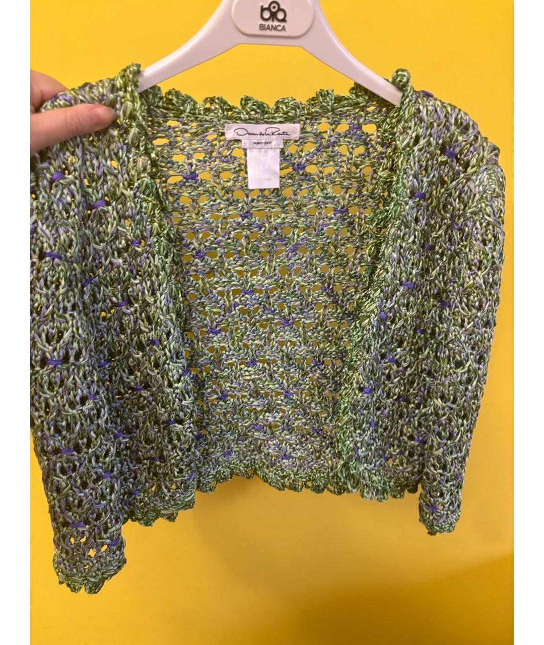 OSCAR DE LA RENTA Зеленый вискозный жакет/пиджак, фото 5