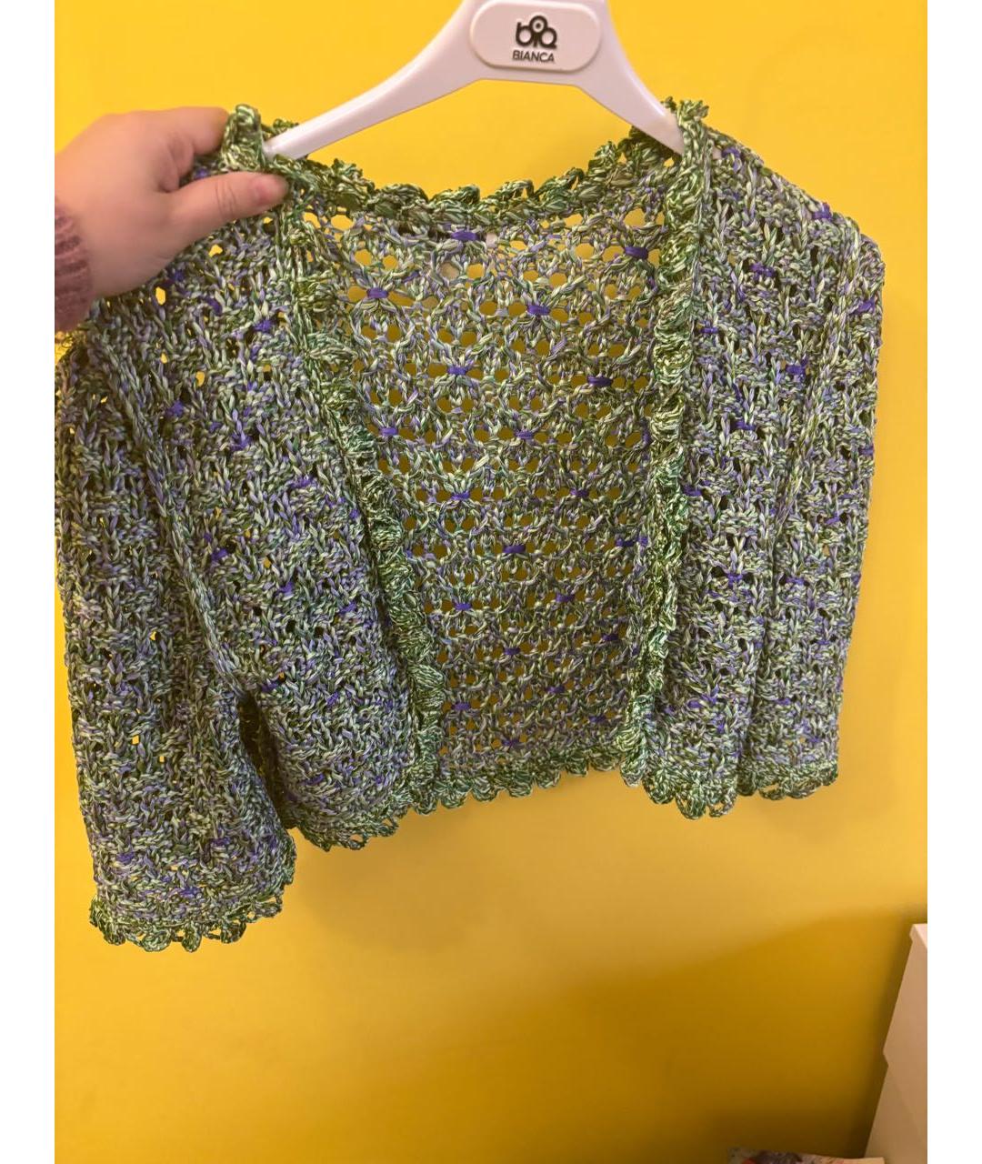 OSCAR DE LA RENTA Зеленый вискозный жакет/пиджак, фото 3