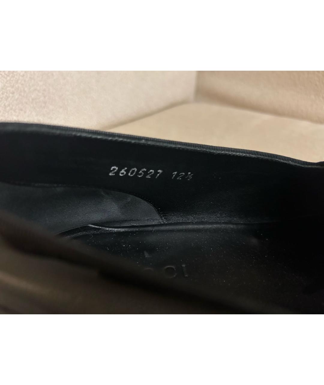 GUCCI Черные лоферы из лакированной кожи, фото 5