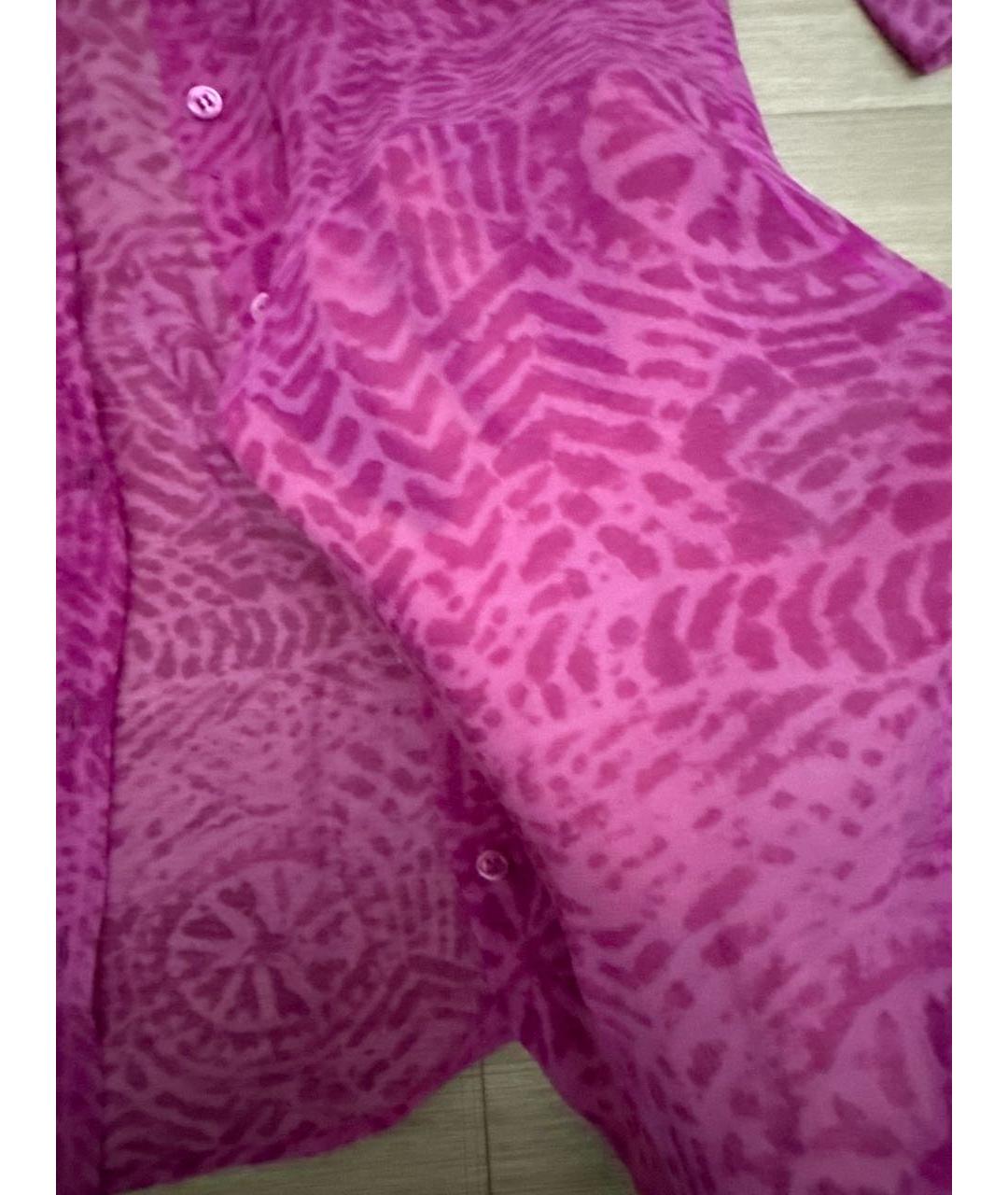CERRUTI 1881 Фуксия шелковая блузы, фото 5