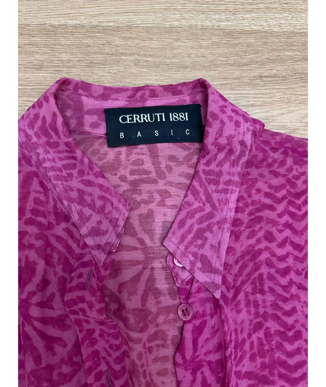 CERRUTI 1881 Фуксия шелковая блузы, фото 2