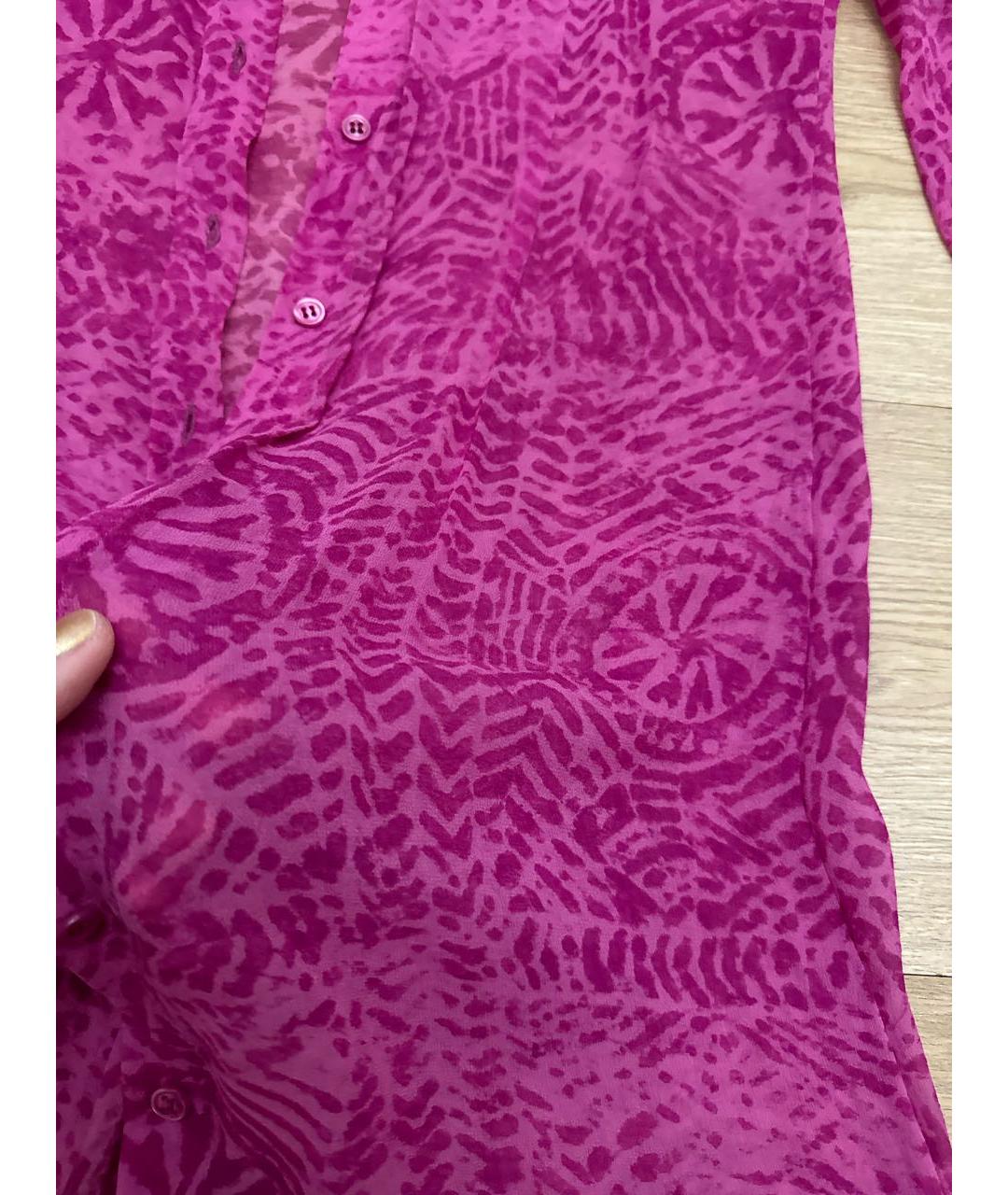 CERRUTI 1881 Фуксия шелковая блузы, фото 6