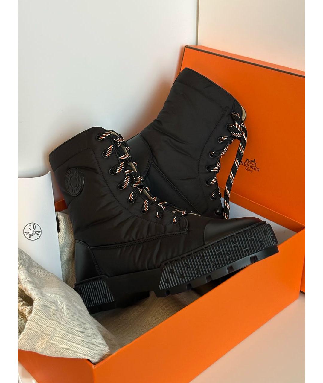 HERMES Черные ботинки, фото 2