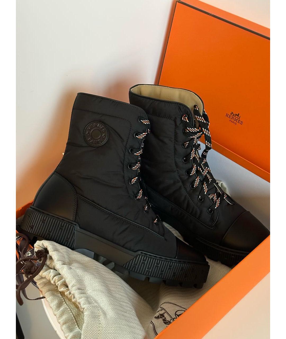 HERMES Черные ботинки, фото 3