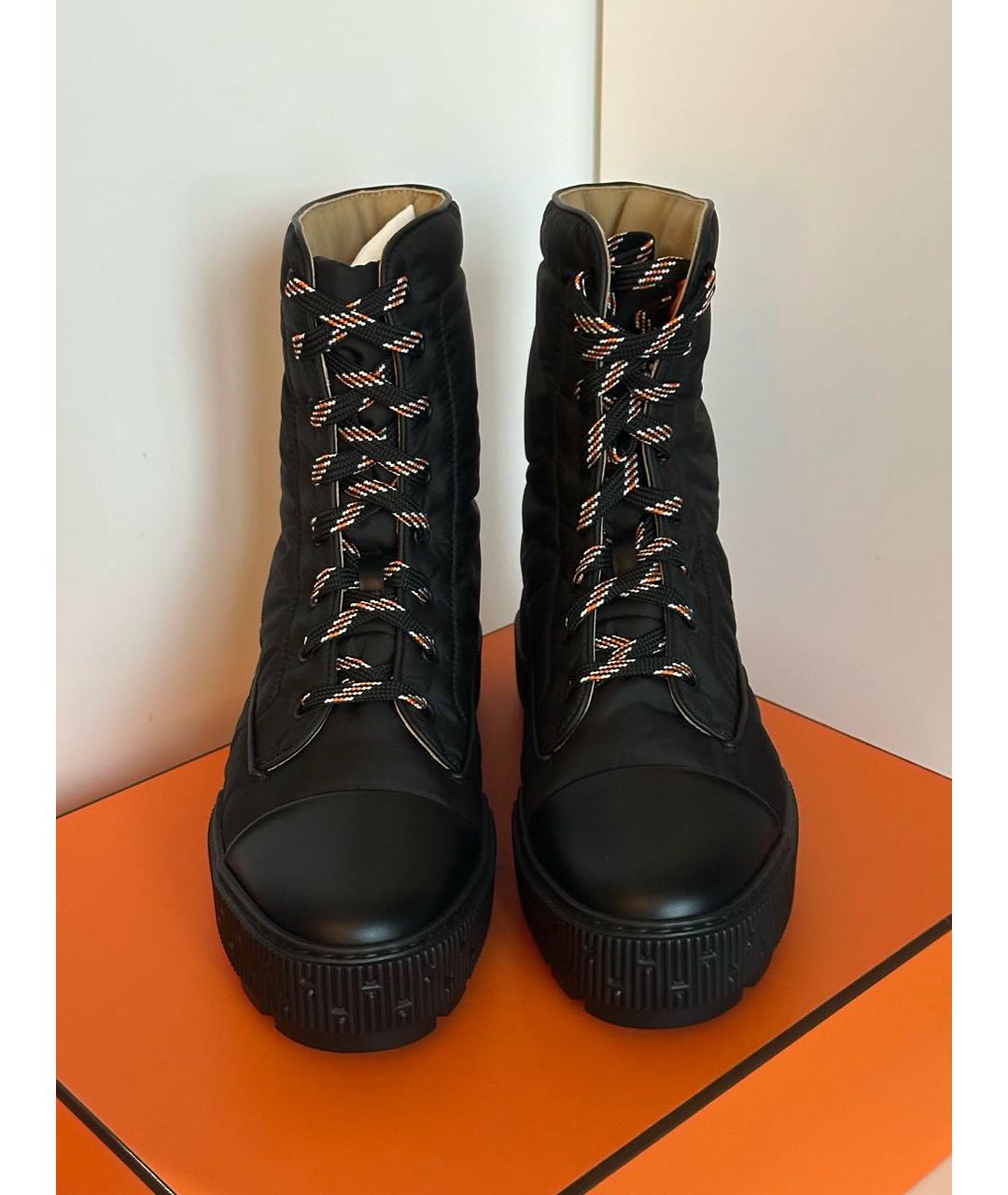 HERMES Черные ботинки, фото 5