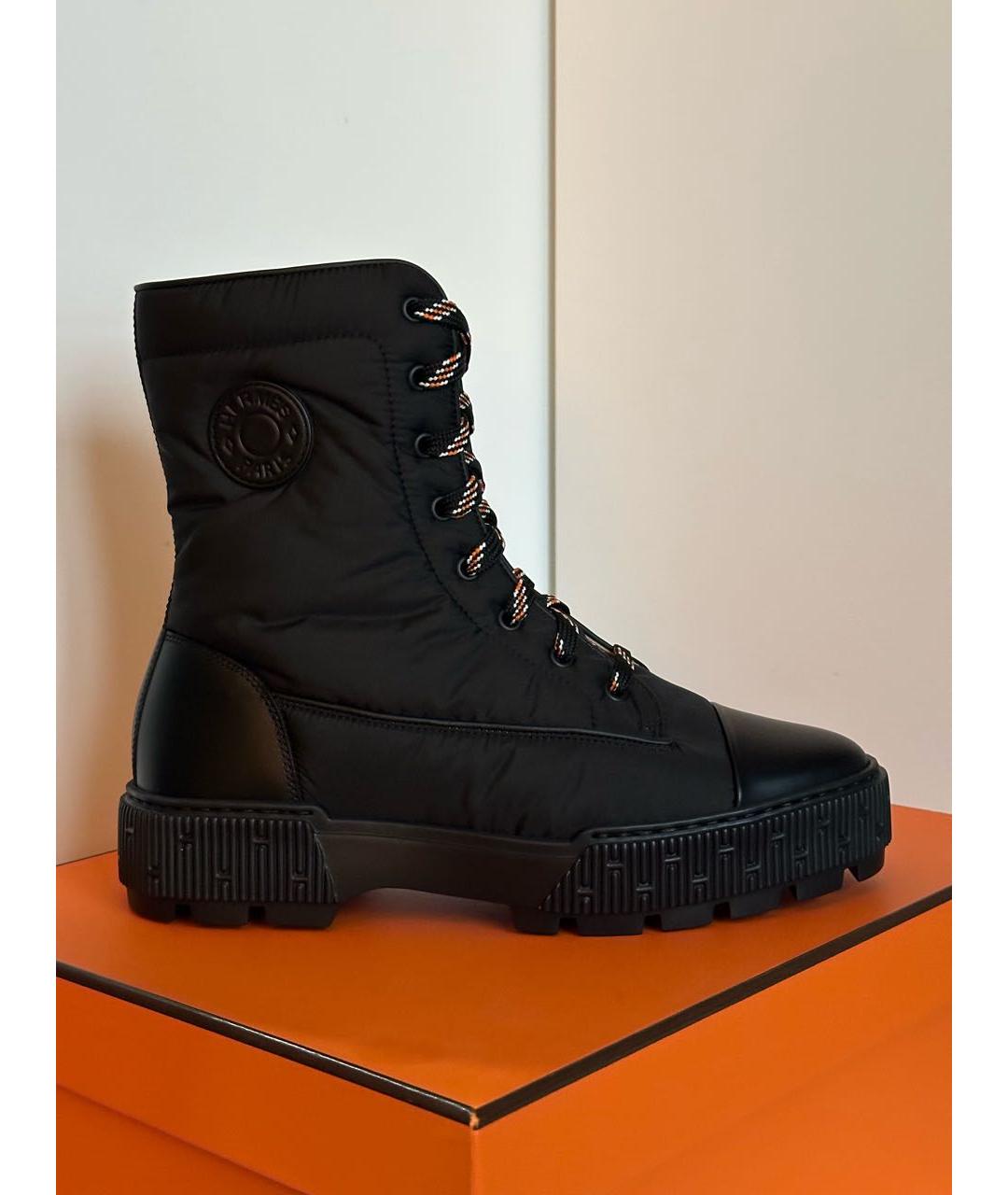 HERMES Черные ботинки, фото 6