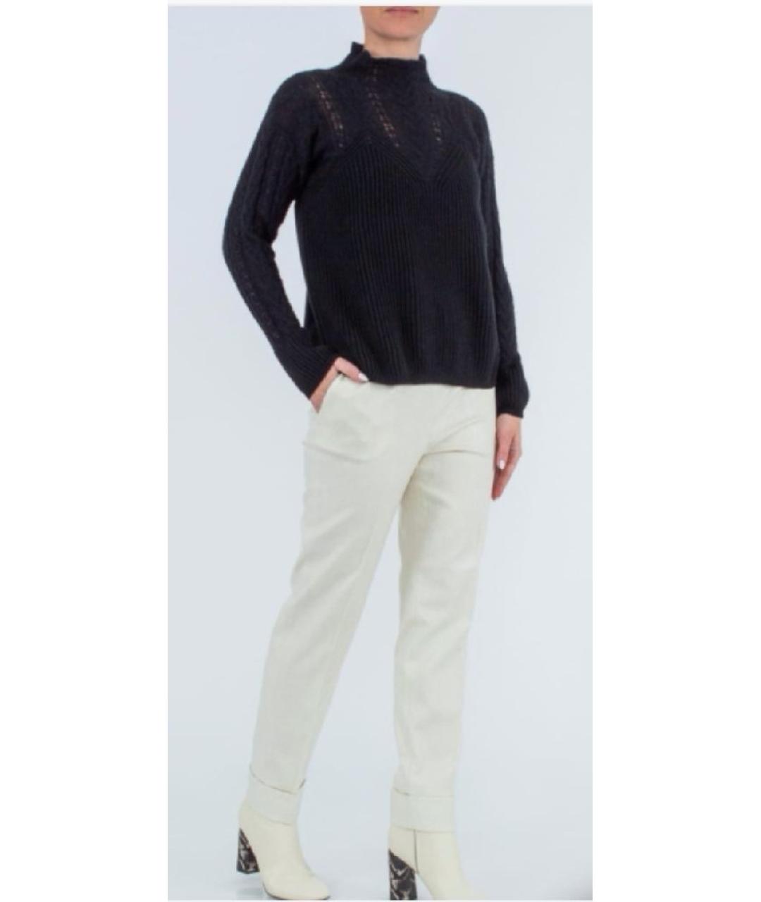 PANICALE Черный кашемировый джемпер / свитер, фото 4